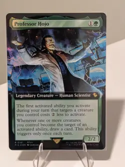 Professor Hojo Extended Art FOIL: Final Fantasy MTG Commander (NM) - Image 1