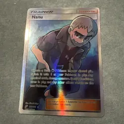 Nanu (Full Art) 179/181 Sun & Moon Team Up Pokemon Holo Foil Rare Nice! - Image 1