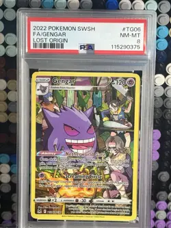 2022 Pokemon Swsh FA/Gengar Lost Origin PSA 8 - Image 3