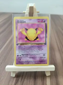 Drowzee 54/82 Team Rocket 1st Edition Vintage Pokemon Card * New * - Image 2
