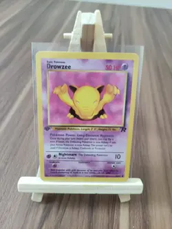 Drowzee 54/82 Team Rocket 1st Edition Vintage Pokemon Card * New * - Image 3