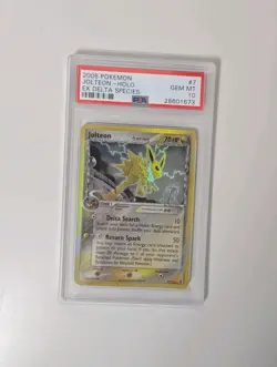2005 POKEMON EX DELTA SPECIES JOLTEON #7 HOLO PSA 10 GEM MINT READ DESCRIPTION - Image 3