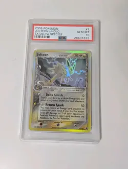2005 POKEMON EX DELTA SPECIES JOLTEON #7 HOLO PSA 10 GEM MINT READ DESCRIPTION - Image 4