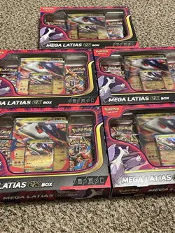 Pokemon MEGA LATIAS EX Collection Box Factory Sealed 5 Box Lot - Image 1