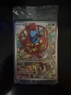 Riolu 010 Black Star Promo Full Art - Pokemon Mega Evolutions ETB Promo - Sealed - Image 1
