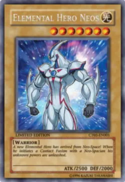 Yugioh! HP Elemental Hero Neos - CT03-EN001 - Secret Rare - Limited Edition Heav - Image 1