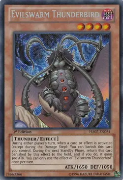 Yugioh! HP Evilswarm Thunderbird - HA07-EN051 - Secret Rare - 1st Edition Heavil - Image 1