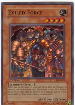 Yugioh! HP Exiled Force - LOD-023 - Super Rare - 1st Edition Heavily Played, Eng - Image 1