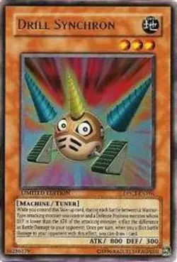 Yugioh! HP Drill Synchron - DPCT-ENY04 - Ultra Rare - Limited Edition Heavily Pl - Image 1