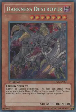 Yugioh! HP Darkness Destroyer - LCGX-EN204 - Secret Rare - 1st Edition Heavily - Image 1
