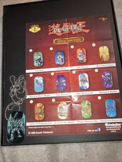 Yugioh 1996 Obelisk the Tormentor Dog Tag With Poster - Image 1