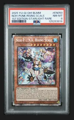 PSA 8 - Noh P.U.N.K. Rising Scale BLMM Starlight Rare 1st Ed. Yugioh! - Image 1
