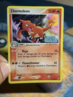 Charmeleon 29/100 Ex Crystal Guardians Reverse Holo Foil Stamped Pokemon Card HP - Image 3