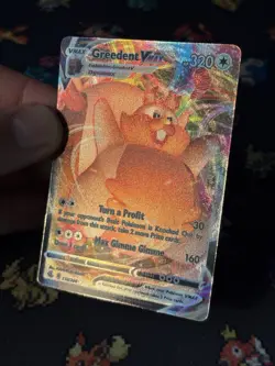 Pokemon Cards Greedent VMAX 218/264 Ultra Rare Fusion Strike - (NM) - Image 2