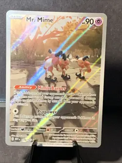 Pokemon TCG Mr. Mime Illustration Rare 179/165 151 Scarlet & Violet NM/M Card - Image 1