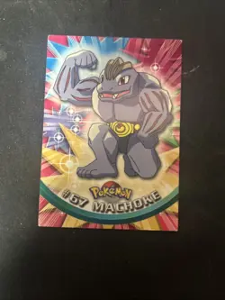 Pokemon Card - Machoke #67 - Topps Series 1 - Black Logo - Image 1