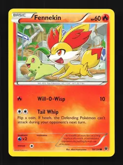 Fennekin 10/124 Fates Collide English Pokemon Card TCG - Image 1