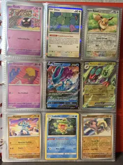 Binder Lot of 144 Pokemon Cards Rare, Holo, Reverse Holo Evolving Skies, 151, SV - Image 1