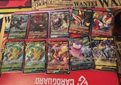 Lot Of 10 Pokemon V Cards - Image 1