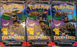 (3) 2024 Pokemon Trick or Trade Packs (9 Cards) Booster Bundle! Factory Sealed! - Image 1