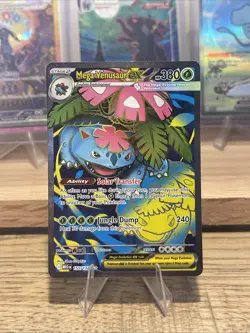 Mega Venusaur EX 155/132 Mega Evolution ENG Pokemon TCG Card NM Ultra Rare FA - Image 1