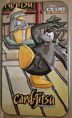 Club Penguin Card-Jitsu Trading Card Game Fire Tin Set (RANDOM Cover DESIGN) - Image 1