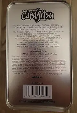 Club Penguin Card-Jitsu Trading Card Game Fire Tin Set (RANDOM Cover DESIGN) - Image 4