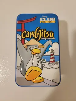 Collectible Disney Club Penguin Card-Jitsu Collector's Tin With Pop-Out Design - Image 1
