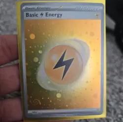 Holo Lightning Energy HD Swirl Galaxy Cosmo Foil Pokemon Card S&V 151 SVE 004 - Image 1