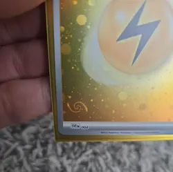 Holo Lightning Energy HD Swirl Galaxy Cosmo Foil Pokemon Card S&V 151 SVE 004 - Image 2