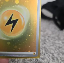 Holo Lightning Energy HD Swirl Galaxy Cosmo Foil Pokemon Card S&V 151 SVE 004 - Image 3