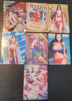 Boa Hancock One Piece CCG Anime Manga Card Lot Waifu Lot of 7 Cards - Image 1