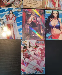 Boa Hancock One Piece CCG Anime Manga Card Lot Waifu Lot of 7 Cards - Image 4