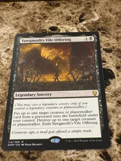 YAWGMOTH'S VILE OFFERING Magic MTG Dominaria - Image 1