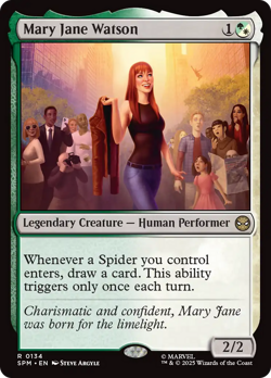 Mary Jane Watson #134 | Near Mint | Marvel's Spider-Man Magic MTG - Image 1
