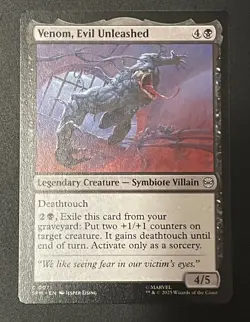 Venom, Evil Unleashed - Marvel's Spider-Man: Eternal-Legal MTG SDCC 2025 - Image 1