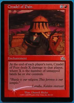 Citadel of Pain FOIL Prophecy NM Red Uncommon - Image 1