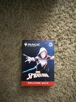 SDCC 2025 Magic The Gathering Spider-Man Welcome Deck Spider-Gwen Cover In Hand - Image 1