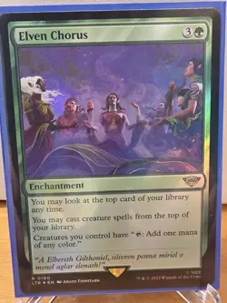 Elven Chorus #160 (Foil) Lord of the Rings LTR Magic MTG - Image 1