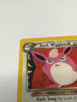 Dark Wigglytuff Neo Destiny Pokemon TCG 40/105 Uncommon MP - Image 2