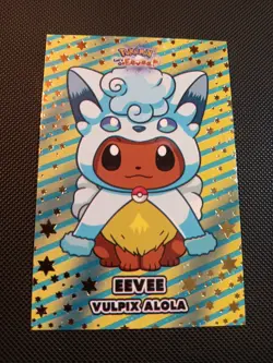 Pokemon Let's Go Eevee Database Peru Alolan Vulpix Eevee Poncho US Seller GOLD - Image 1