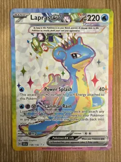 Lapras ex - 158/142 - Pokemon Stellar Crown Full Art Ultra Rare NM - Image 1