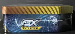 Pokemon 2019 Sun & Moon Mewtwo & Mew GX Tag Team Tin Factory Sealed (2nd Print) - Image 3