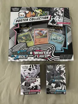 Pokemon TCG Black Bolt & White Flare Bundle - Booster Bundle & Poster Collection - Image 1
