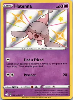 Hatenna #SV054/SV122 Shining Fates: Shiny Vault Pokemon TCG NM - Image 1