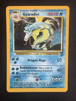 Gyarados 7/130 Pokemon Base Set 2 Holo Rare NM/LP - Image 1