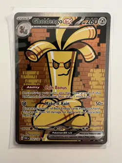 Pokemon TCG Gholdengo ex Paradox Rift 252/182 Holo Special Illustration Rare - Image 1