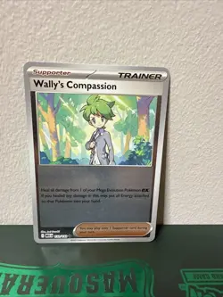 Wally’s Compassion 132/132 Reverse Holo Pokemon Mega Evolution - IN HAND - Image 1
