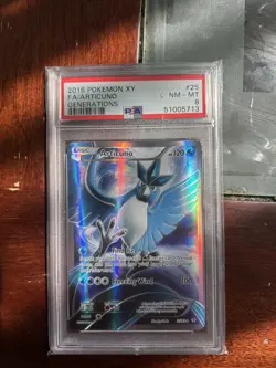 Pokemon TCG Articuno 25/83 XY Generations Full Art PSA 8! NM-MT - Image 1