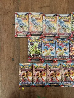 Pokemon TCG Scarlet & Violet Booster Pack Lot 24 Sealed Obsidian Flames P Rift - Image 4